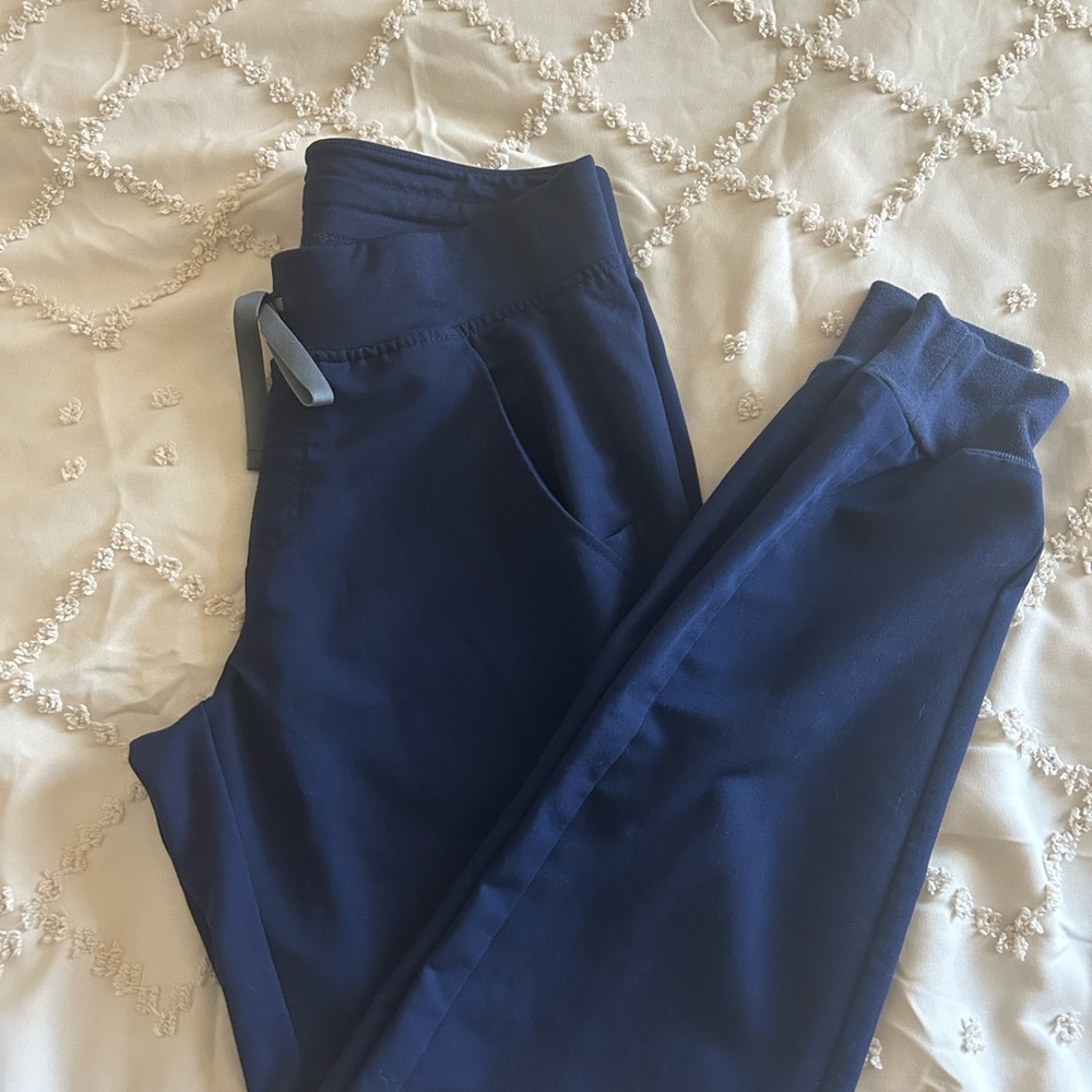 XS Figs Navy Jogger Scrub Pants